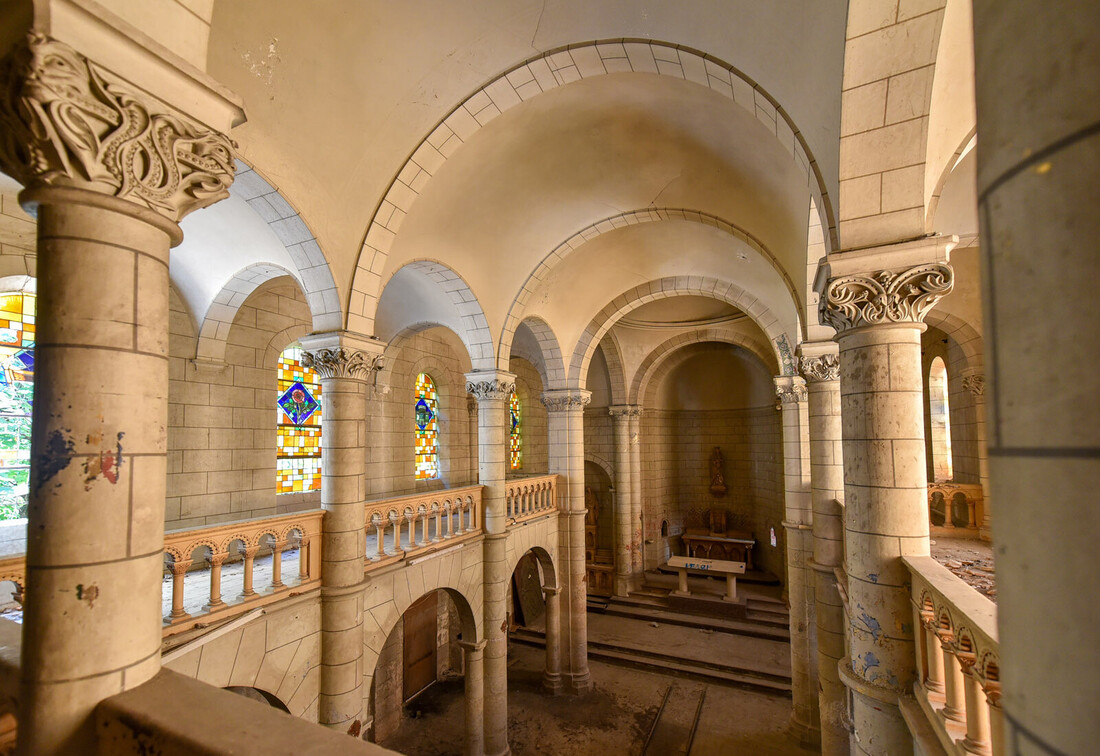 Vue de l'intérieur de la Chapelle St-Hilaire