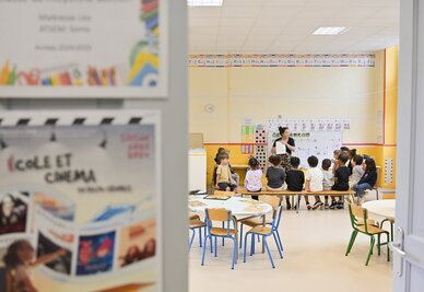 Rentree des classes a l'ecole primaire Paul-Bert