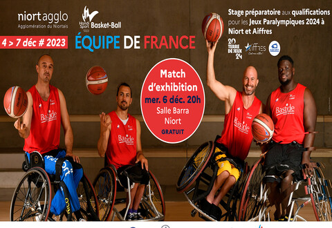 Illustration article : Le 6 décembre, match d'exhibition de l'équipe de France de basket-fauteuil