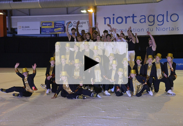 Gala de l?equipe de France de patinage artistique a la patinoire de Niort