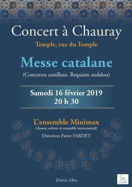 Affiche du concert "Messe catalane"