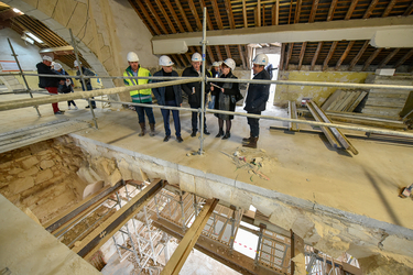 1er étage du conservatoire, visite de chantier du 8 mars 2019 ©Bruno Derbord