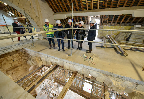 1er étage du conservatoire, visite de chantier du 8 mars 2019 ©Bruno Derbord