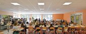 Restaurant scolaire renove de l'ecole primaire des Brizeaux