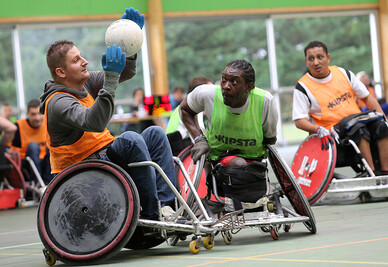 QUAD RUGBY - Rencontre Rugby Fauteuil Stade Niortais