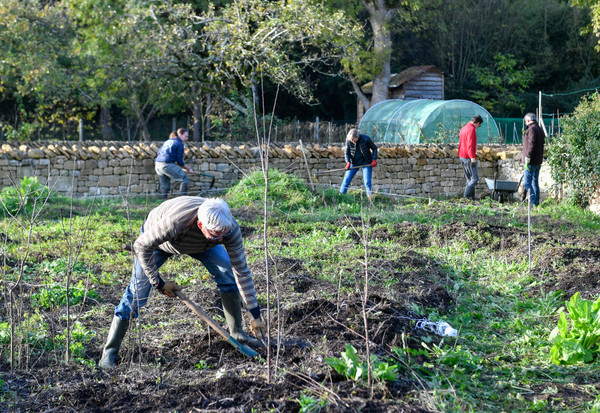 lancement chantier participatif jardin-foret gourmand chemin des brouettes