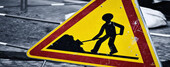 Panneau chantier voirie@Fotolia