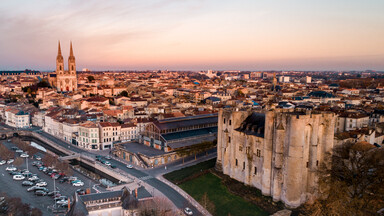 Vue aérienne du Centre-ville de Niort © Darri