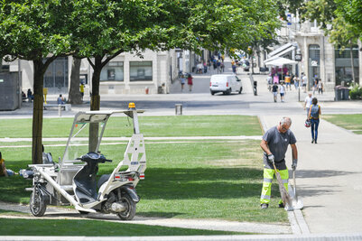 Agents de la proprete urbaine