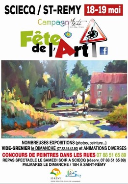 Affiche Fête de l'art - St-Rémy et Sciecq