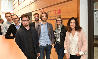 Les cinq start-up lauréates du concours French AssurTech, 17 mai 2018 à NiortTech, 15, rue de l'Hôtel de Ville ©BD