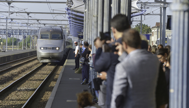 Inauguration officielle des trains LGV en gare de Niort le 28 août 2017 ©Darri