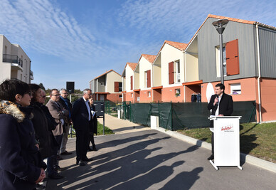 Les 29 nouveaux logements, qui s'intègrent dans la résidence de l'Oratoire, ont été officiellement inaugurés jeudi 2 novembre ©Bruno Derbord
