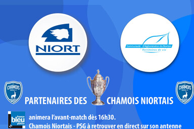 Ville de Niort et NiortAgglo partenaire des chamois Niortais