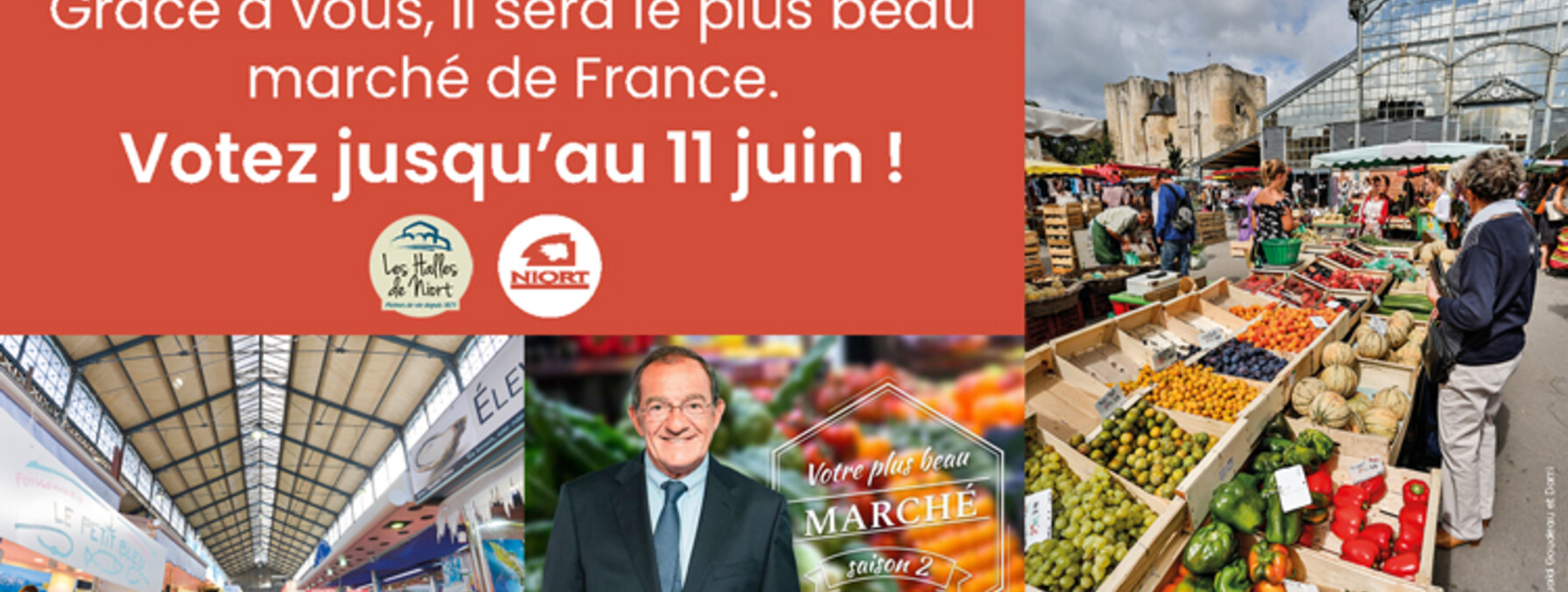 Votez pour le marché de Niort, le plus beau de France