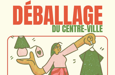 illustration de la manifestation Grand déballagedu centre-ville