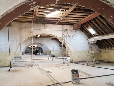 1er étage du conservatoire, visite de chantier du 8 mars 2019 ©Sylvie Méaille