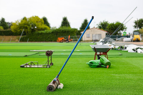 Travaux au stade des Gardoux