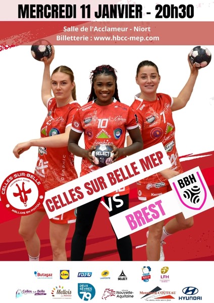 Handball féminin : Celles-sur-Belle - Brest