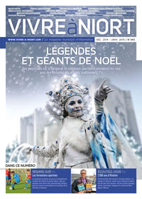 couverture Magazine vivre à niort : Numéro de décembre 2014 / janvier 2014
