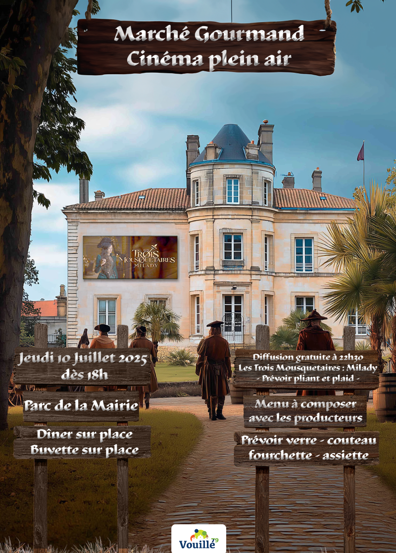 illustration de la manifestation Marché gourmand & Cinéma en plein air