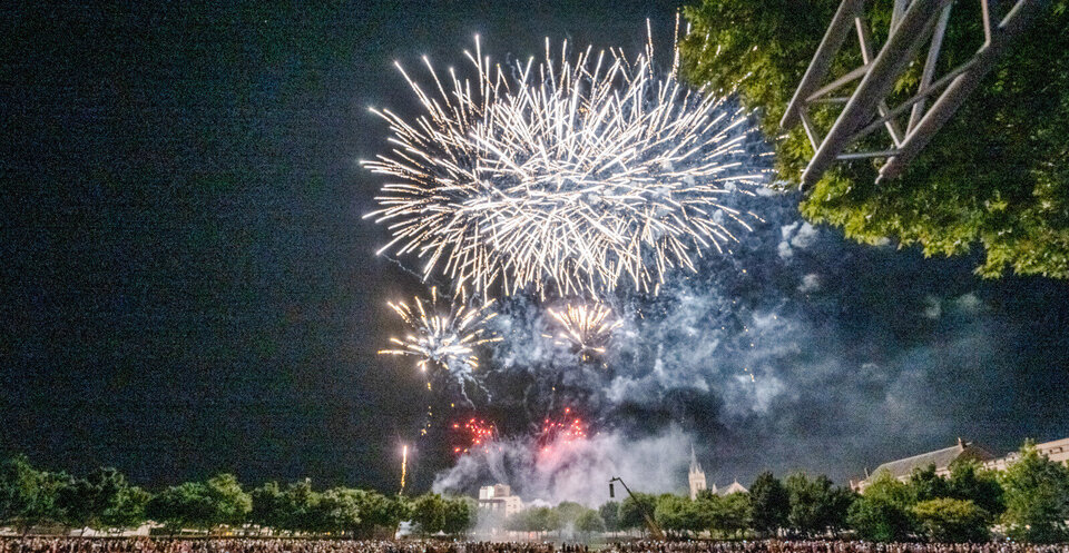 Feu d'artifice pour le 14 juillet
