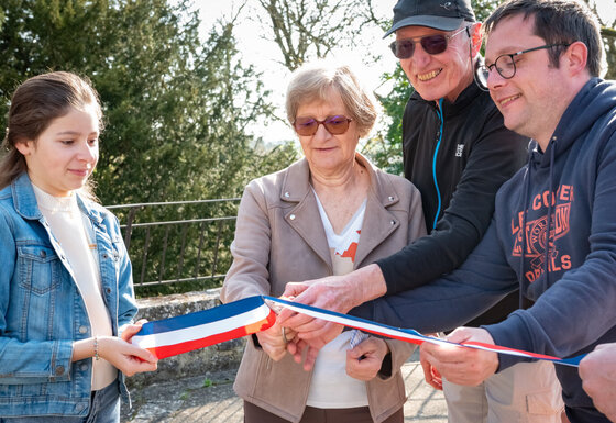 Inauguration  signaletique sentier Sainte Pezenne