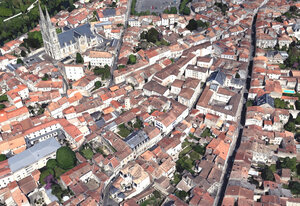 Vue aérienne de la colline Saint André