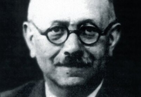 Marc Bloch (1886-1944), historien médiéviste et résistant français, portrait en noir et blanc