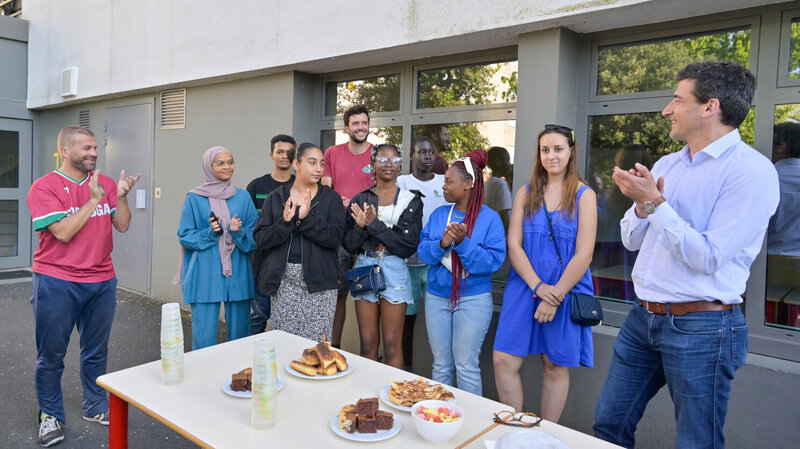 Inauguration chantier participatif au Clou Bouchet en presence de M. Jerome Baloge