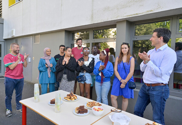Inauguration chantier participatif au Clou Bouchet en presence de M. Jerome Baloge