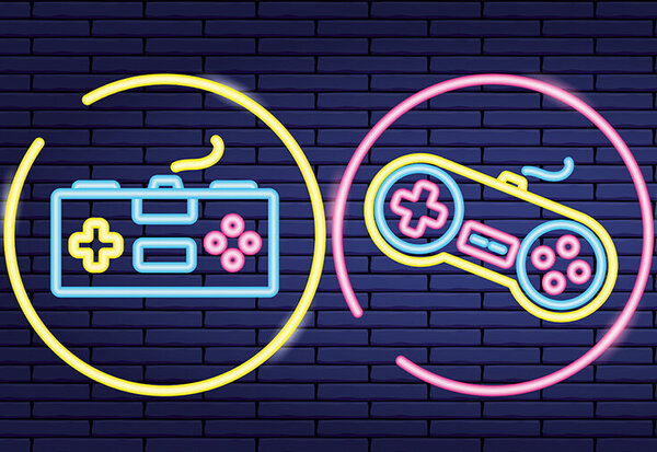 video game neon