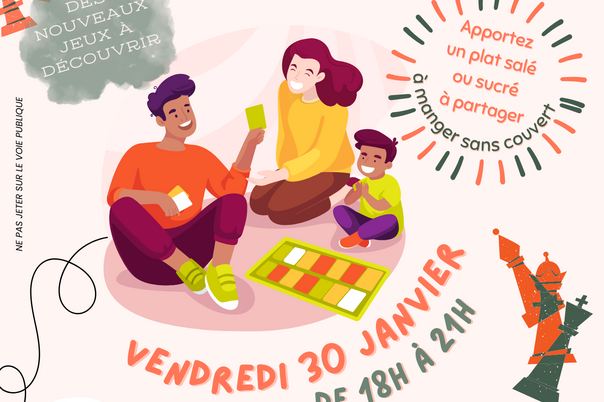 Illustration de la manifestation Soirée jeux au CSC de Sainte-Pezenne