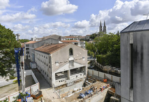 Visite de chantier à la médiathèque de Niort
