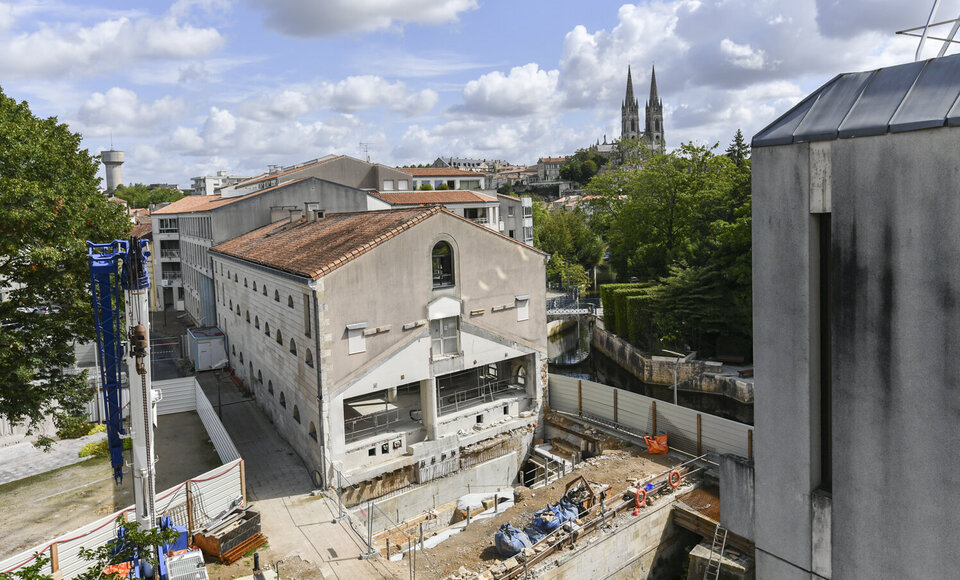 Visite de chantier à la médiathèque de Niort