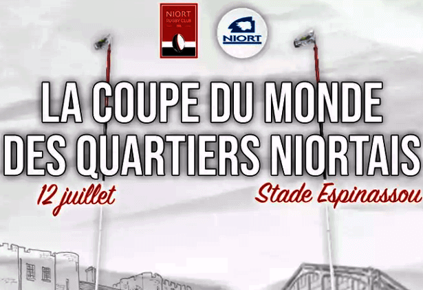 Affiche Coupe du Monde de rugby des Quartiers Niortais