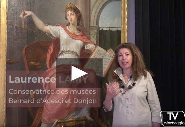 Laurence Lamy, directrice des musées de Niort Agglo vous présente "Thémis ou La Justice", une huile sur toile du peintre Niortais Bernard d'Agesci de 1794