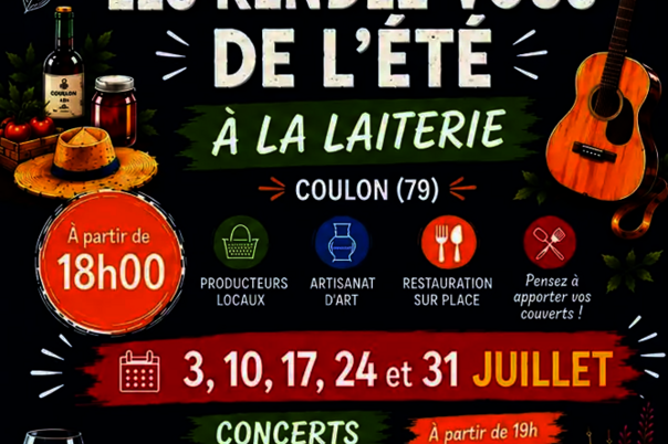 Illustration de la manifestation Les Vendredis Gourmands de la Laiterie à Coulon