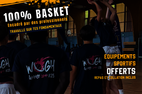Illustration de la manifestation WOGH Summer Camp 2026 : stage de basket