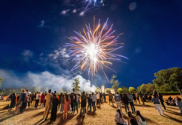 Feu d'artifice du 13 juillet à Aiffres ©Alex Giraud