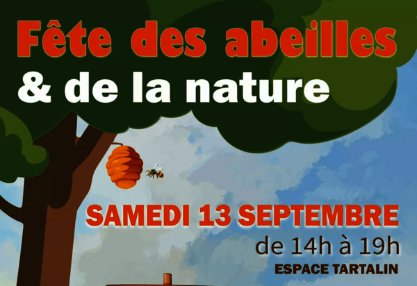 Affiche : 14h-19h à l'Espace Tartalin d'Aiffres — extraction de miel, nichoirs, cosmétiques, ateliers eau et Zéro Déchet