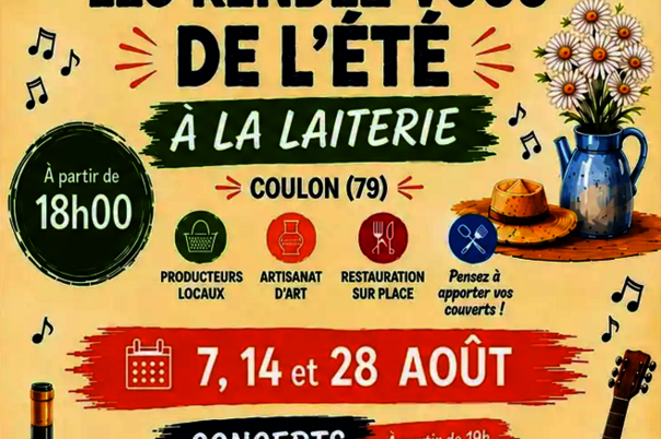 Illustration de la manifestation Les Vendredis Gourmands de la Laiterie à Coulon