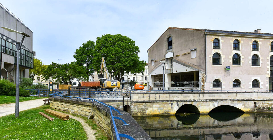 Travaux médiathèque