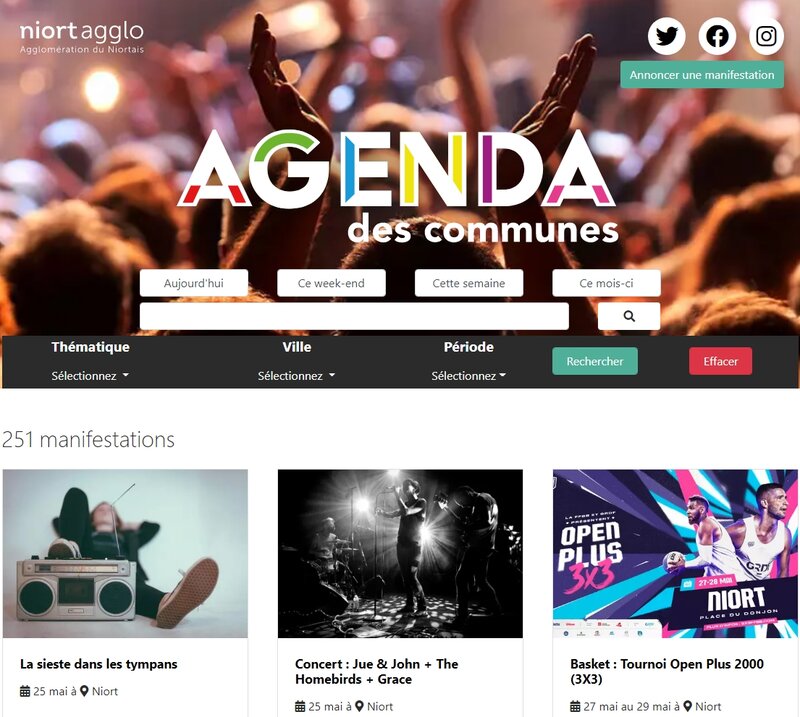 Agenda des sorties