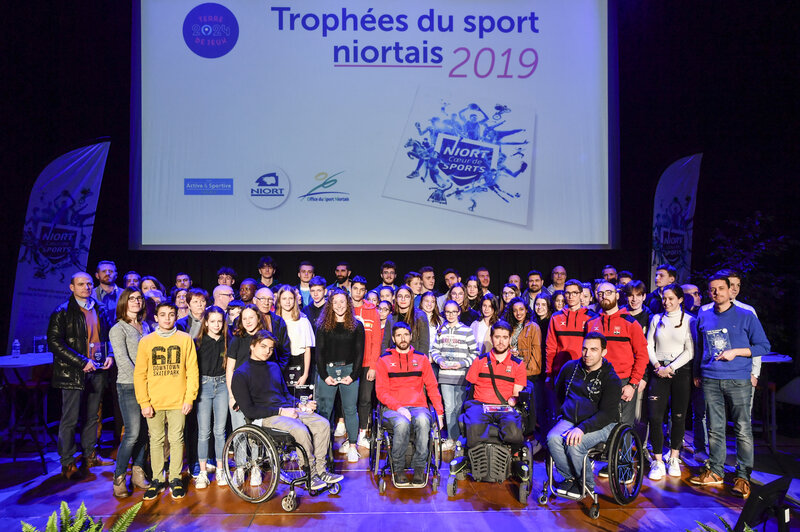 Trophées du sport à la salle omnisports Barra Avenue de Limoges en présence du Maire et des élus