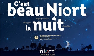 C'est beau Niort la nuit