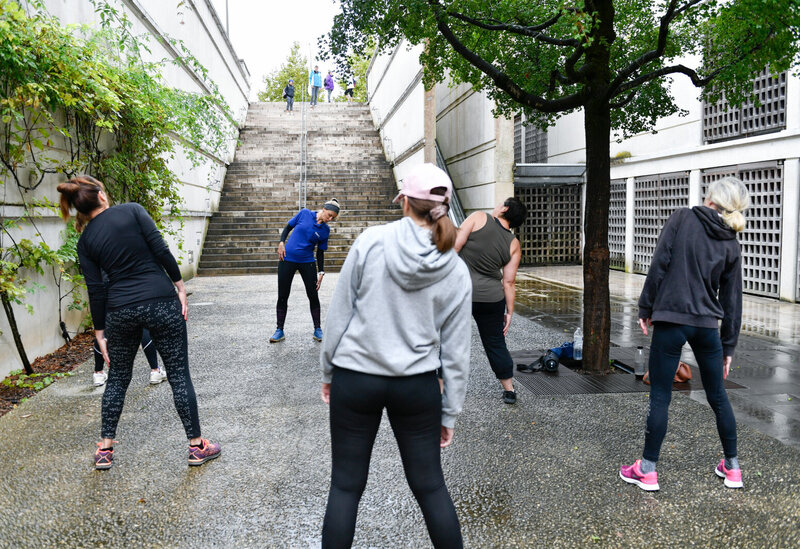 Activites sportives avec Niort en Forme organise par la Ville de Niort place de la Breche