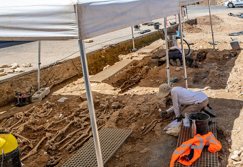 Fouilles archeologiques place Denfert Rochereau