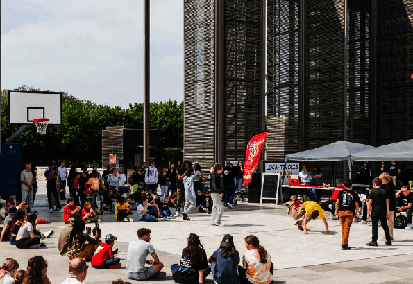 Battle de Hip-Hop en haut de la Brèche