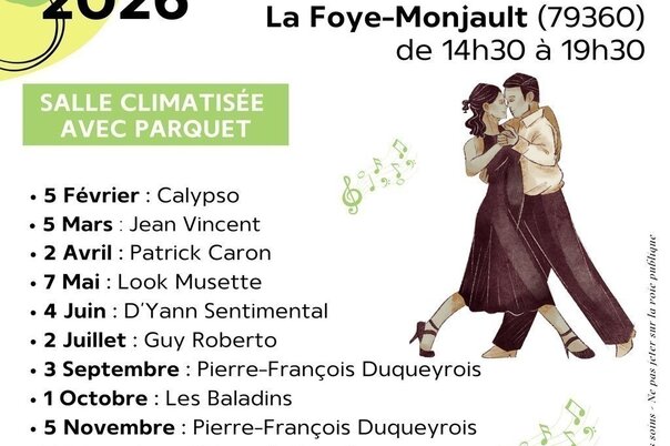 Illustration de la manifestation Thé Dansant à La Foye-Monjault